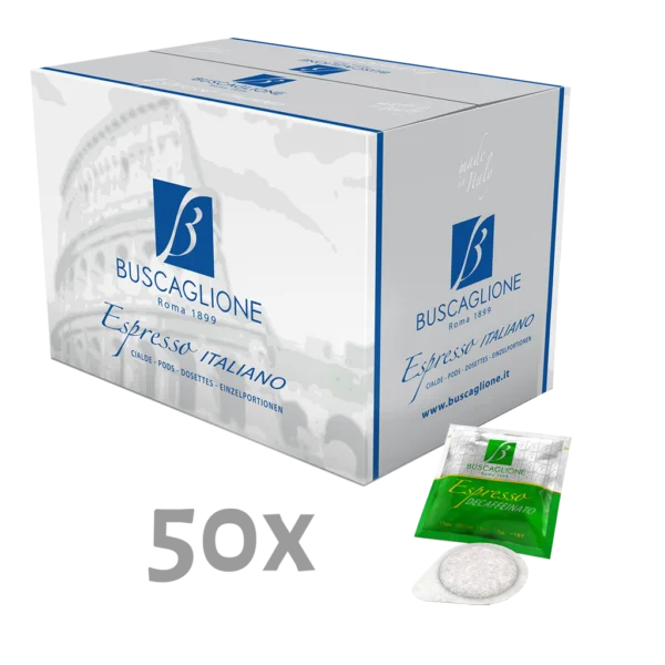 Buscaglione - DECAFFEINATO ESPRESSO pads 50 stuks
