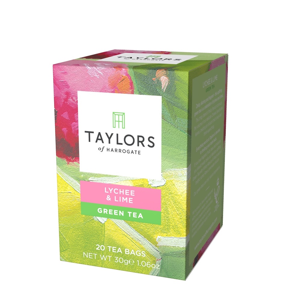 Taylors - Green tea LYCHEE&LIME - Sachet 6x20