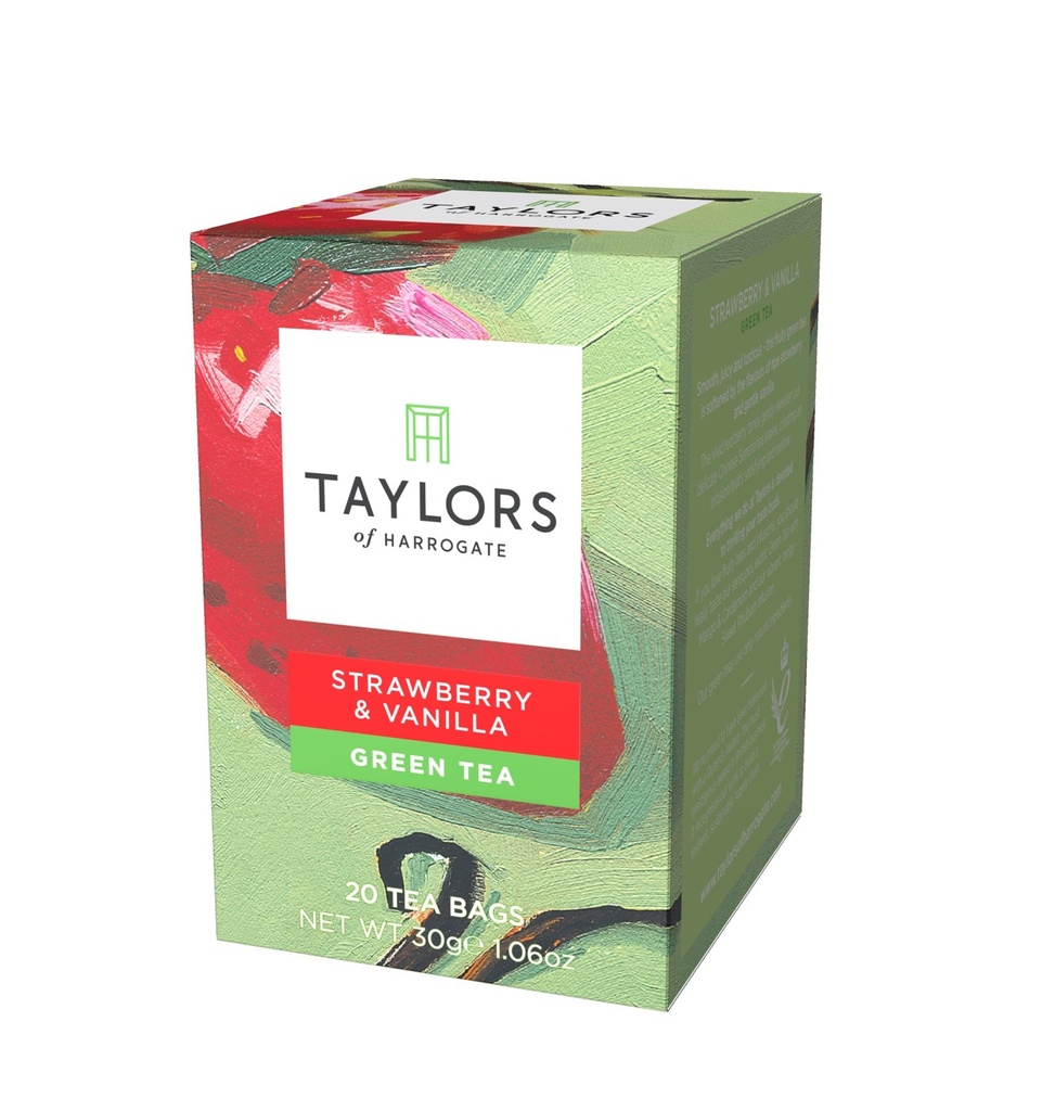 Taylors - Green tea STRAWBERRY&VANILLA - Sachet 6x20