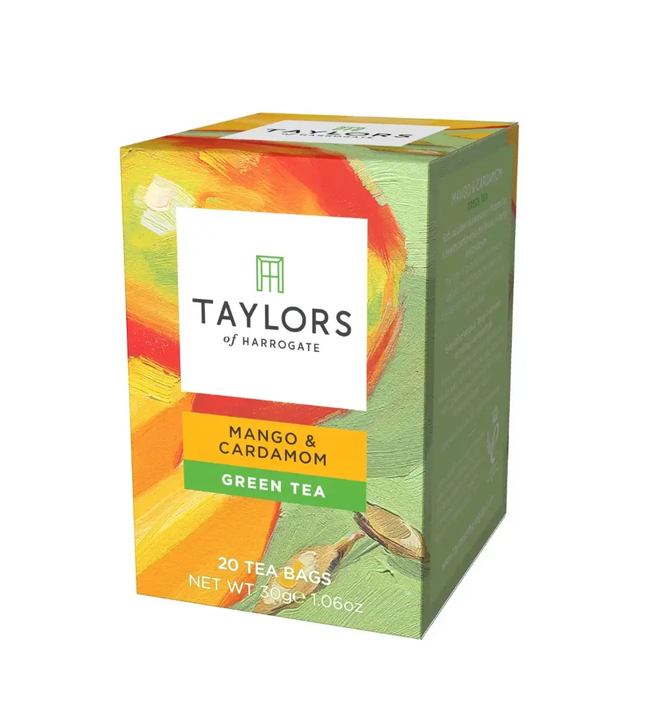 [T5075] Taylors - Green tea MANGO&CARDAMON - Sachet 6x20